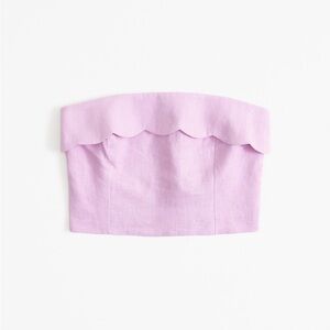 A&F Linen Strapless Top